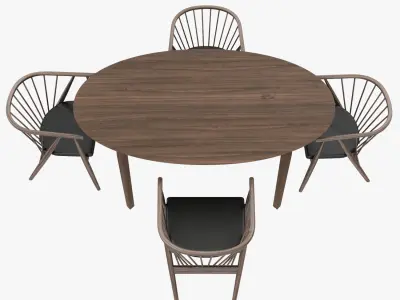 Gretchen Dining Chair 3D model