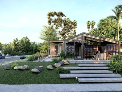 PUBLIC TOILET - CAFE 3D model
