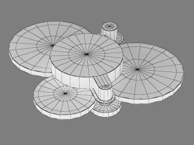749081 Breve Lightstar Ceiling chandelier 3D model