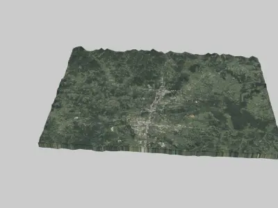 Fayetteville City Low-poly 3D model