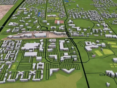 Memphis City USA Low-poly 3D model