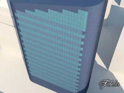 Building 25 Low-poly 3D model