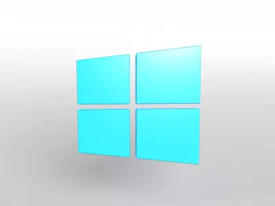 Windows 10 Logo v1 001 Free low-poly 3D model