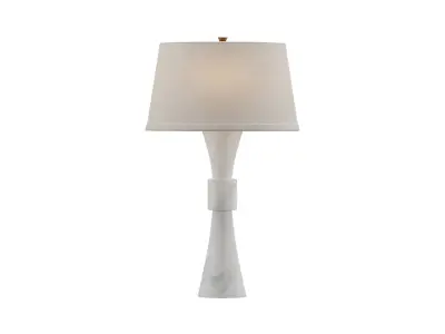 Uttermost Black Label Banded Table Lamp Alabaster 3D model