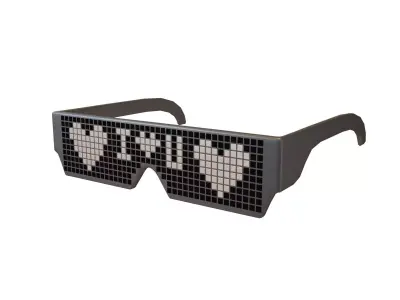 Future Technology Glasses v2 012 Low-poly 3D model