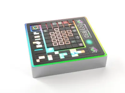 electronic puzzle game 3D model