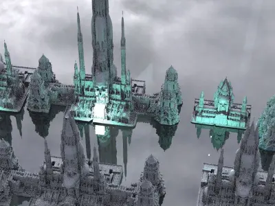 Underworld Temple Kit bash 3D model