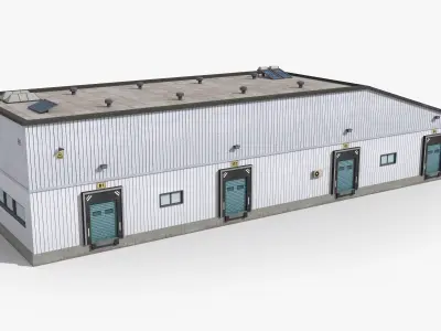 Factory x29 Low-poly 3D model