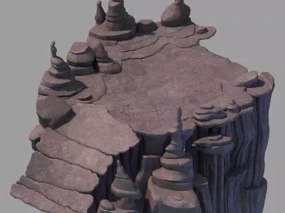 Mountain - Slope - Stone 03 3D model