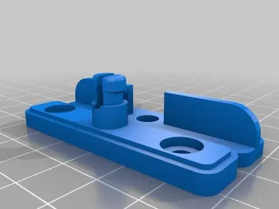 Simple window lock with screw holes Free 3D print model