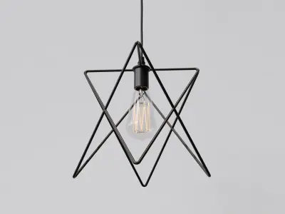 Cage Pendant Light 04 3D model
