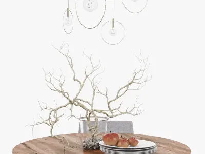 Cress Dining Table 3D model