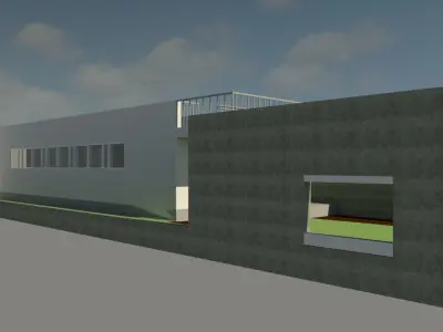 villa le lac 3D model