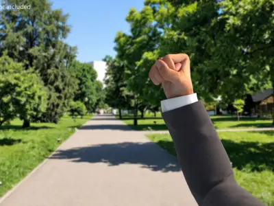  Male Arm Power Fist Animated Rigged for Maya 