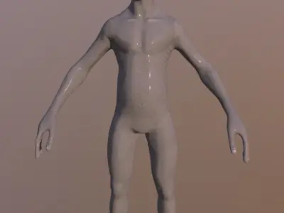 ET Grey - Rigged 3D model