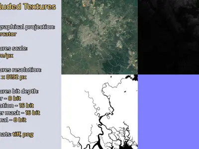 Thu Duc Vietnam City Landscape 3D Model 3D model