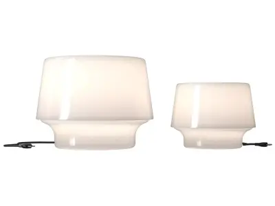 Cosy White Table Lamp 3D model