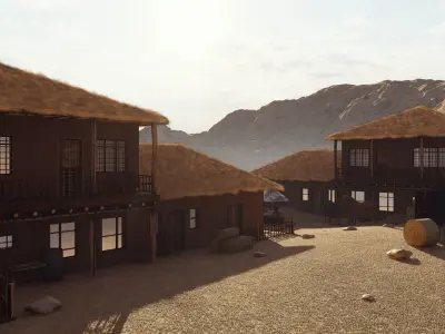 Village Farm House 3D model