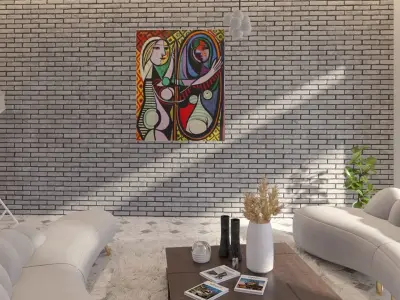 Modern Interior Living and dining room  3D model