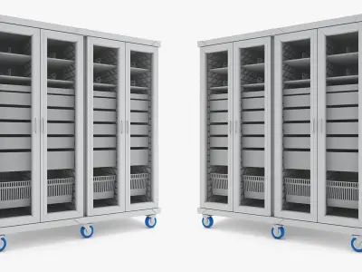 Medical - Supply Carts 4  3D model