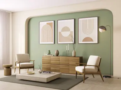 Interior Living Room Scene 15 3D model