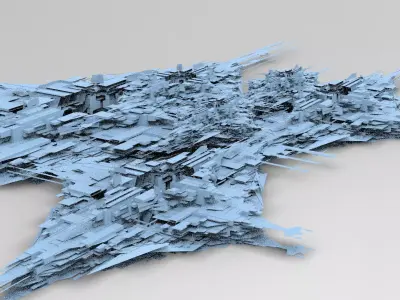Dark Cyberpunk Slums Base 4 3D model