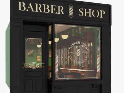Barber Shop 3D model