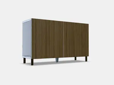 BESTA Storage combination with doors 17 Low-poly 3D model
