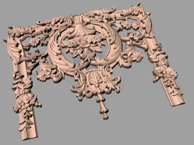 Woodworking CNC Router 3D Relief STL models used for artcam E415 3D model