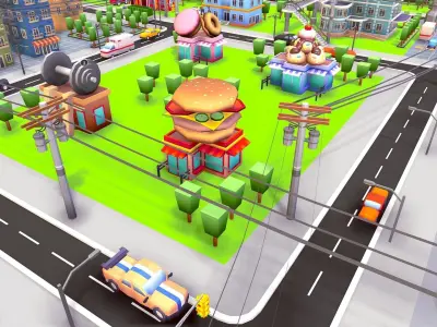 City Set - Low Poly Pack Low-poly 3D model