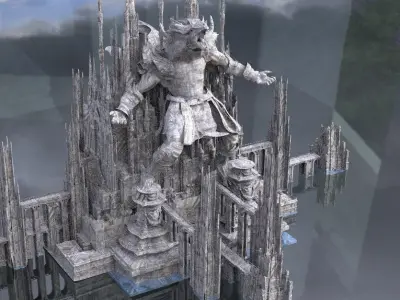 Werewolf Temple of lycanthropy 3D model