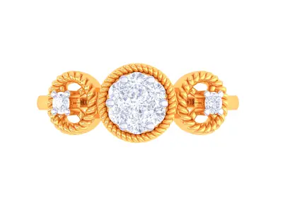 Women Ring  Render 3dm STL OBJ FBX Details 3D print model 316