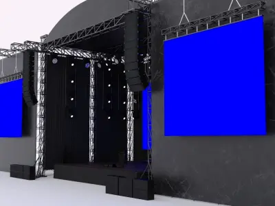 Concert Stage 3D model