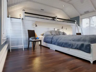 Beach Style Bedroom 3D model