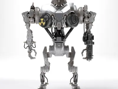 Cain Robocop 2 movie 1990 3D model