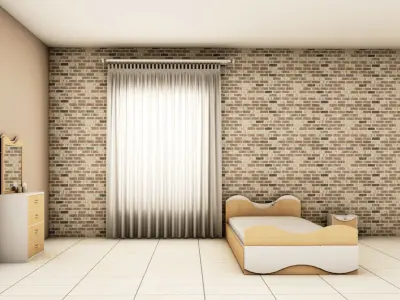 bedroom bed 3D model purchase