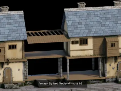 fantasy Stylized Medieval Houses MAGICPack