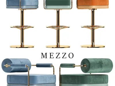 Mezzo chair bar anderson Low-poly 3D model
