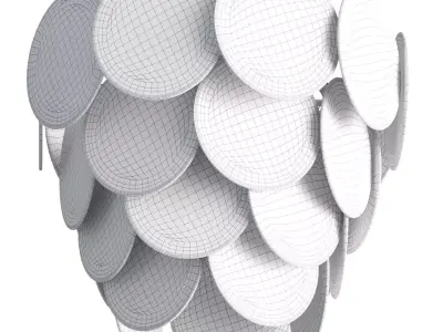 ONDA Chandelier by Romatti Low-poly 3D model