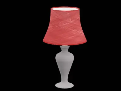 Bed Side Table Lamp Low-poly 3D model shop