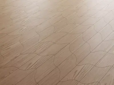 Unda Parquet By Foglie D Oro 3D model