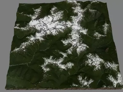 Mount Olympus 3D model