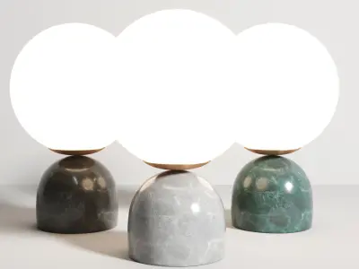 Orb Shaped Mini Night Light Designer Opal Glass Low-poly 3D model