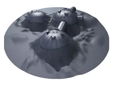 ESA Moon Village 2 3D model