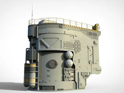 Sci-fi architecture 12 3D model