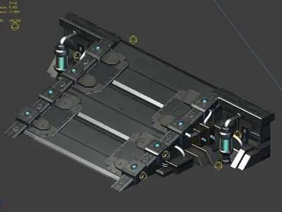 Mechanical Building - Slope 02 3D model