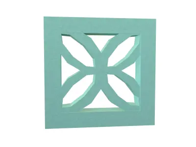 Breeze Block V2 004 Low-poly 3D model