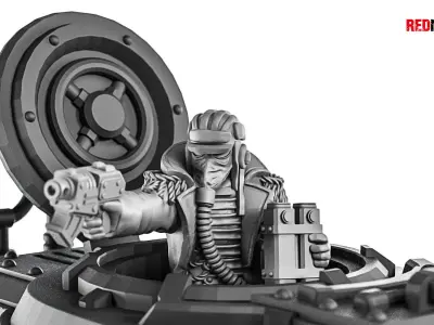 Death Squad - Tank commander of the Imperial Force 3D print model