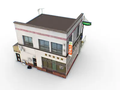 Tokyo House 006 Low-poly 3D model