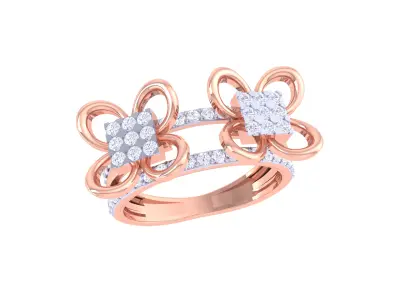 Women Ring  Render 3dm STL OBJ FBX Details 3D print model 405